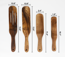 Load image into Gallery viewer, Acacia Wooden Spurtle - Set of 4